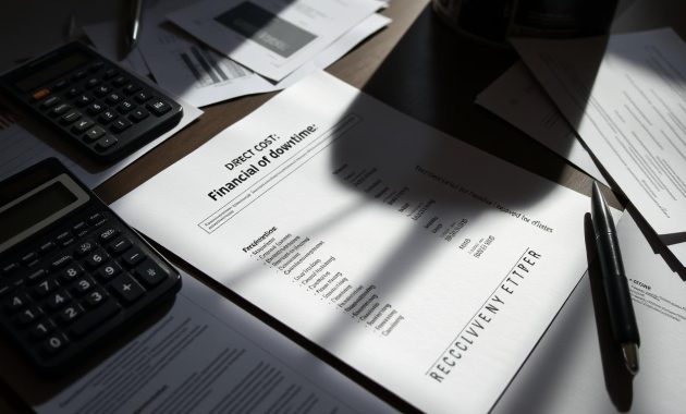 Financial costs of downtime